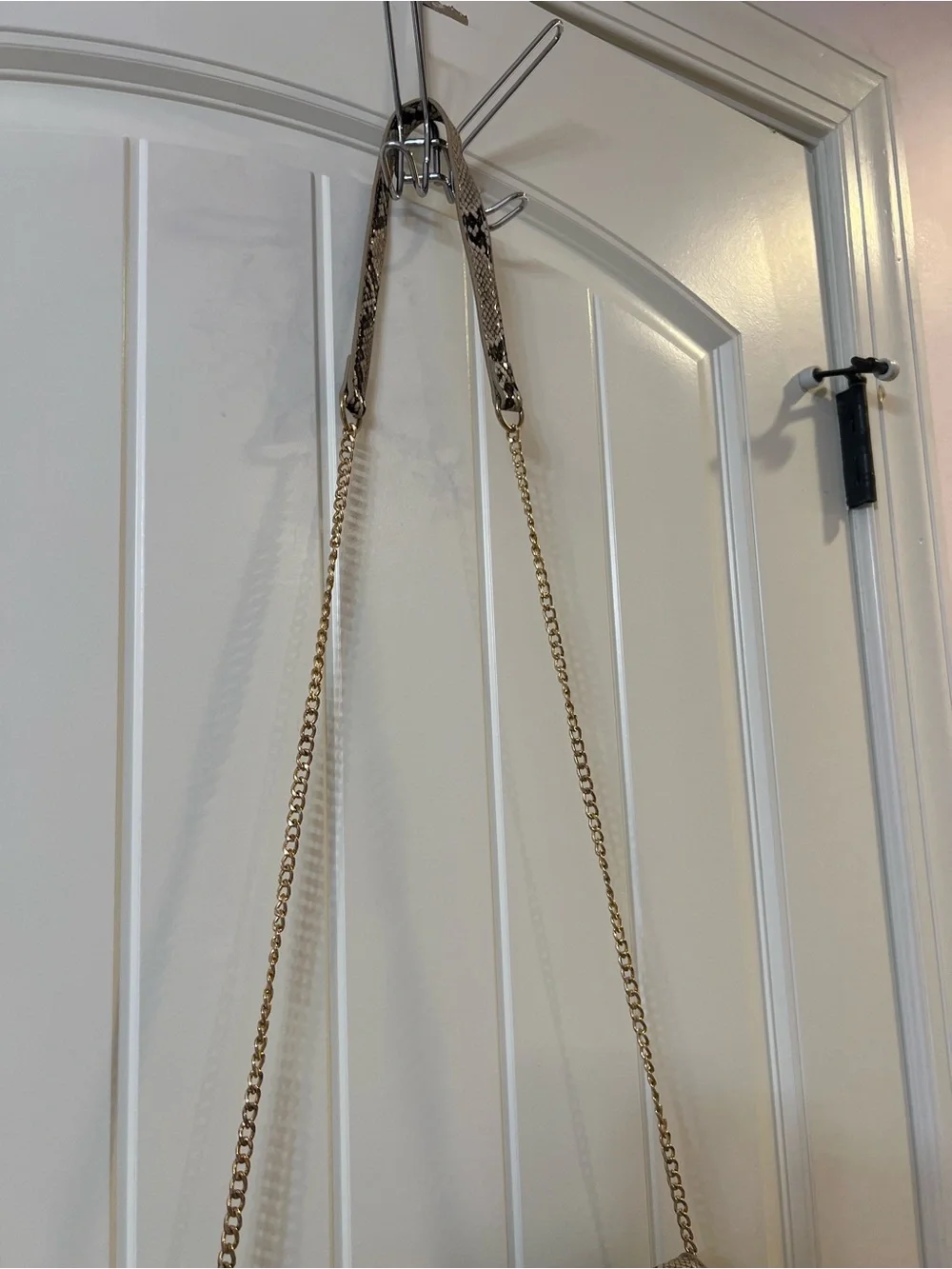 Snake Print Crossbody Bag in Neutral Tones